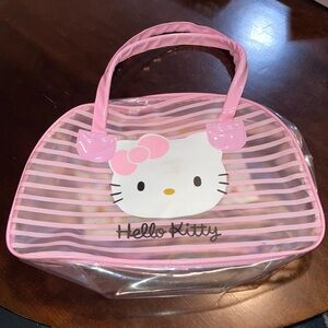 Hello Kitty Pink Striped Tote Bag